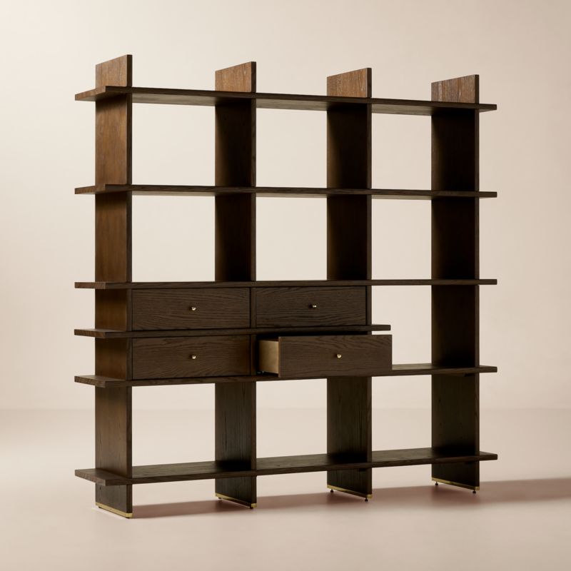 Madison Dark Oak Bookcase by Todd Snyder - image 4 of 11