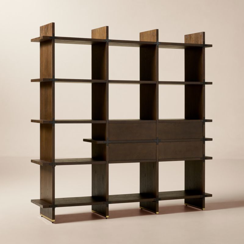 Madison Dark Oak Bookcase by Todd Snyder - image 6 of 11