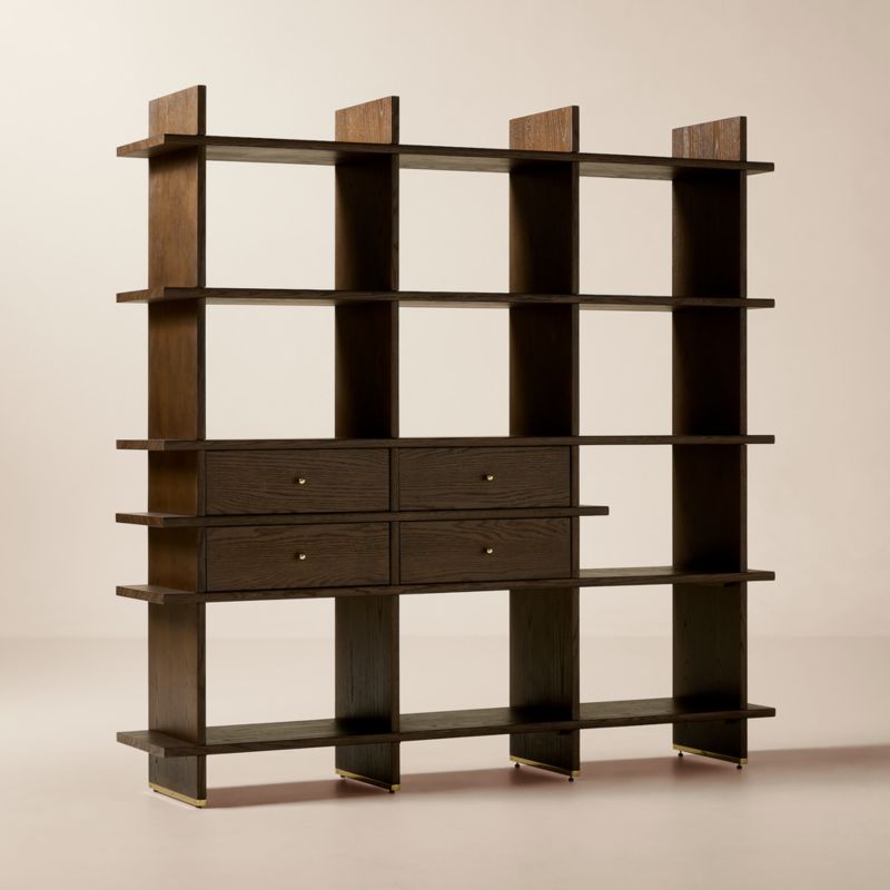 Madison Dark Oak Bookcase by Todd Snyder - image 3 of 11