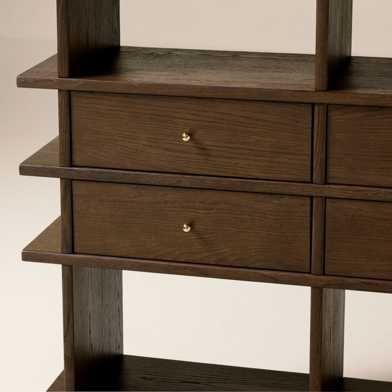Madison Dark Oak Bookcase by Todd Snyder - image 7 of 11