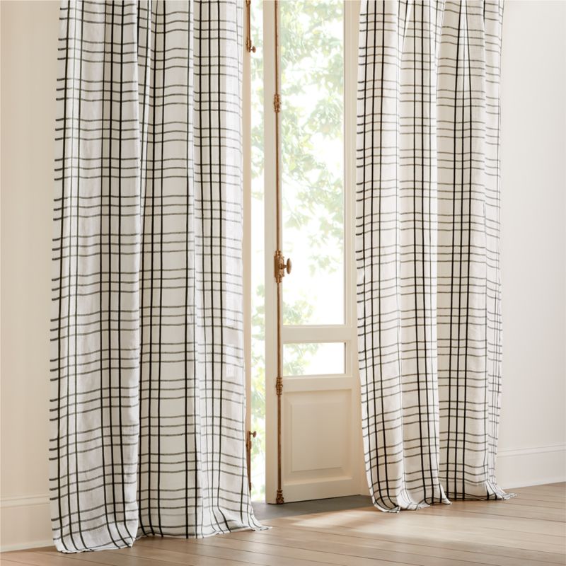 Madwas Green EUROPEAN FLAX™-Certified Linen Sheer Window Curtain Panel 48"x108" - image 0 of 5