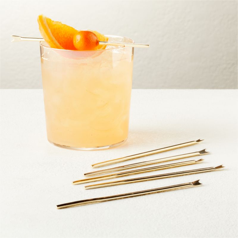 Mae Champagne Gold Cocktail Picks Set of 6 - image 1 of 6