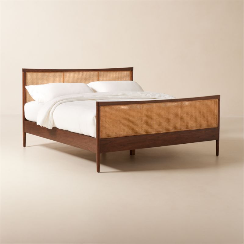 Maeve Natural Cane King Bed + Reviews | CB2 Canada