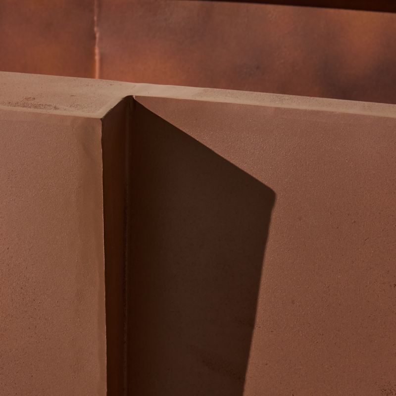 Mafik Rectangular Corten Steel Outdoor Planter Large - image 3 of 4