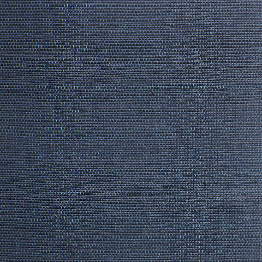 Sisal Grasscloth Dark Blue Wallpaper