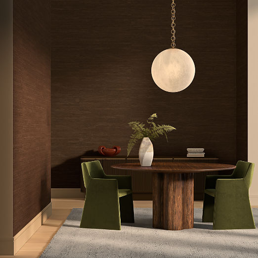 Sisal Grasscloth Brown Wallpaper