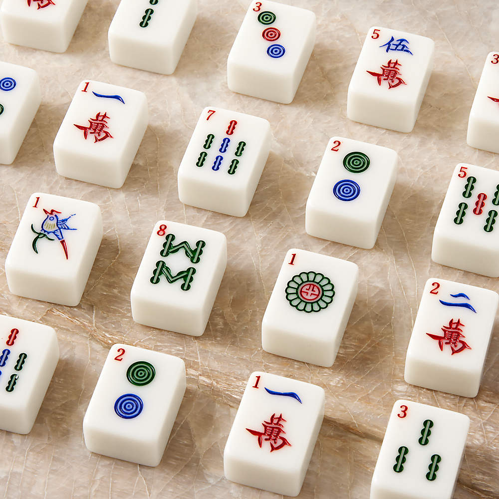 Cream Mahjong Tiles 