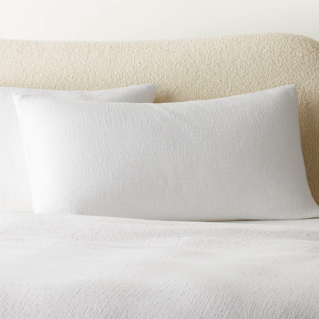 Maisa Organic Cotton Slub Coco Brown King Pillow Shams Set of 2