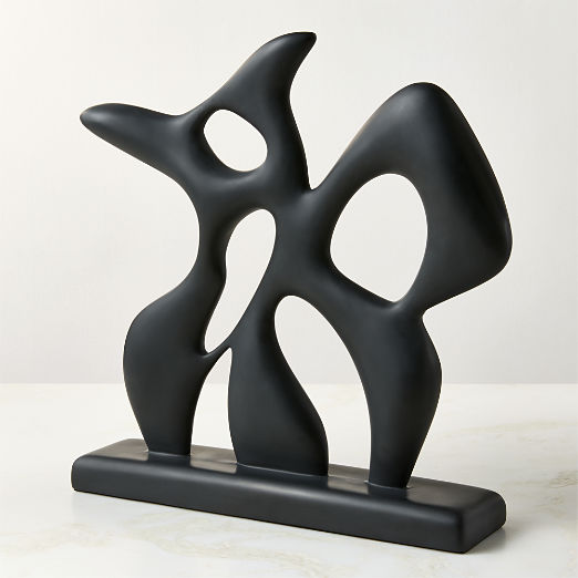 Makeena Black Resin Sculpture