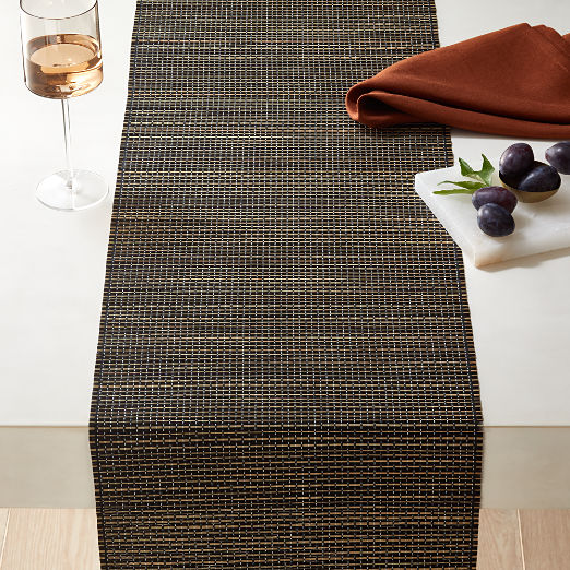 Black Table Runners CB2