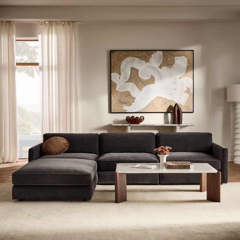 Malea 5-Piece L-Shaped Charcoal Grey Sectional Sofa - image 10 of 10