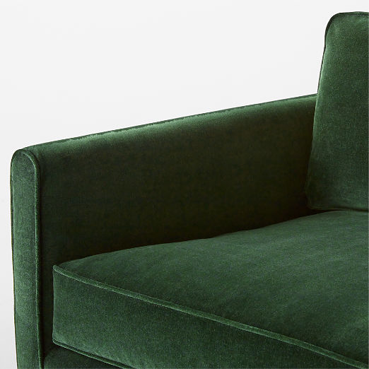 Malea Green Velvet Sofa (78"-100")