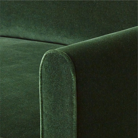 Malea Green Velvet Sofa (78"-100")