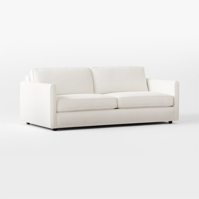 Malea 78" White Performance Fabric Apartment Sofa - image 4 of 8