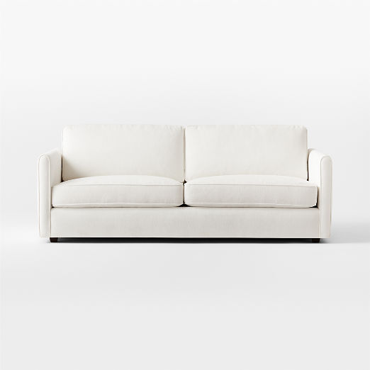 Malea 78" White Performance Fabric Apartment Sofa