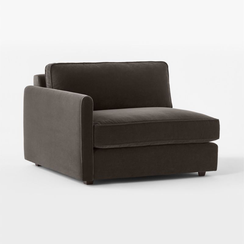 Malea Charcoal Grey Performance Fabric Left-Arm Chair - image 2 of 6