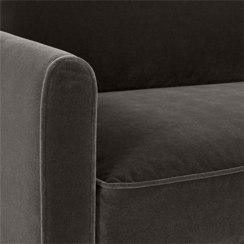 Malea Charcoal Grey Performance Fabric Left-Arm Chair - image 5 of 6