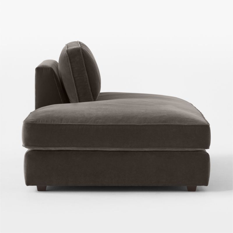 Malea Charcoal Grey Performance Fabric Left-Arm Chaise - image 3 of 6