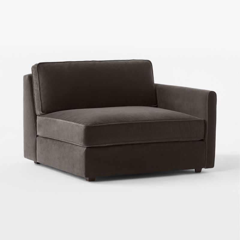 Malea Charcoal Grey Performance Fabric Right-Arm Chair - image 2 of 6