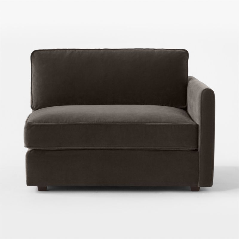 Malea Charcoal Grey Performance Fabric Right-Arm Chair - image 1 of 6