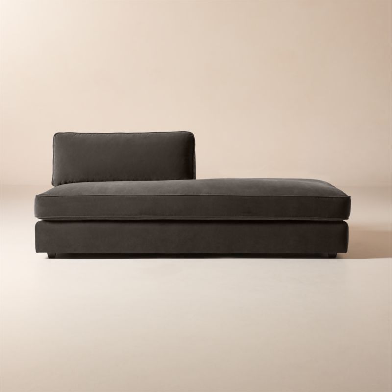 Malea Charcoal Grey Performance Fabric Right-Arm Chaise - image 0 of 7