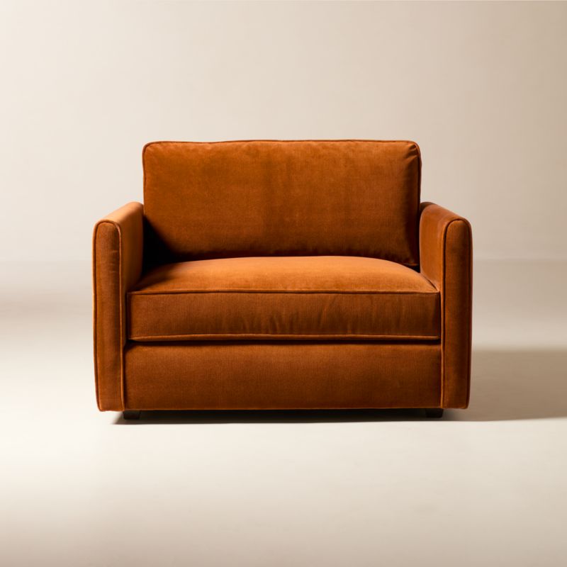 Cognac chair and a half clearance