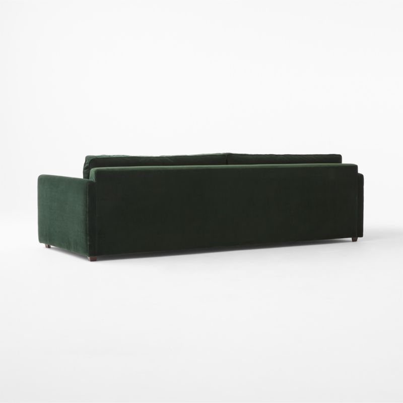 Malea 100" Green Velvet Sofa - image 8 of 9