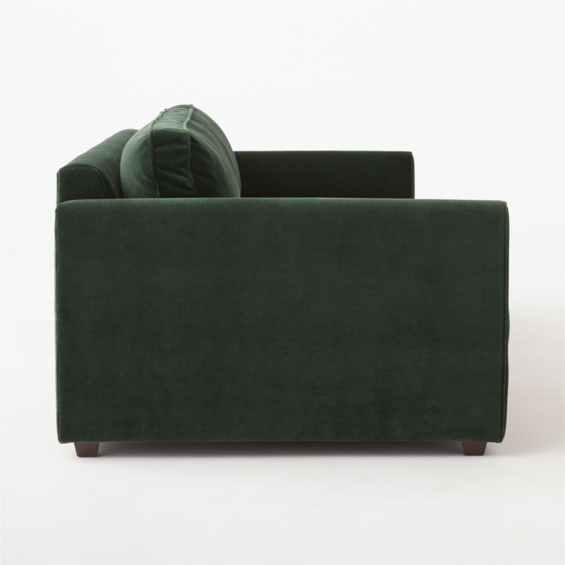 Malea 100" Green Velvet Sofa - image 7 of 9