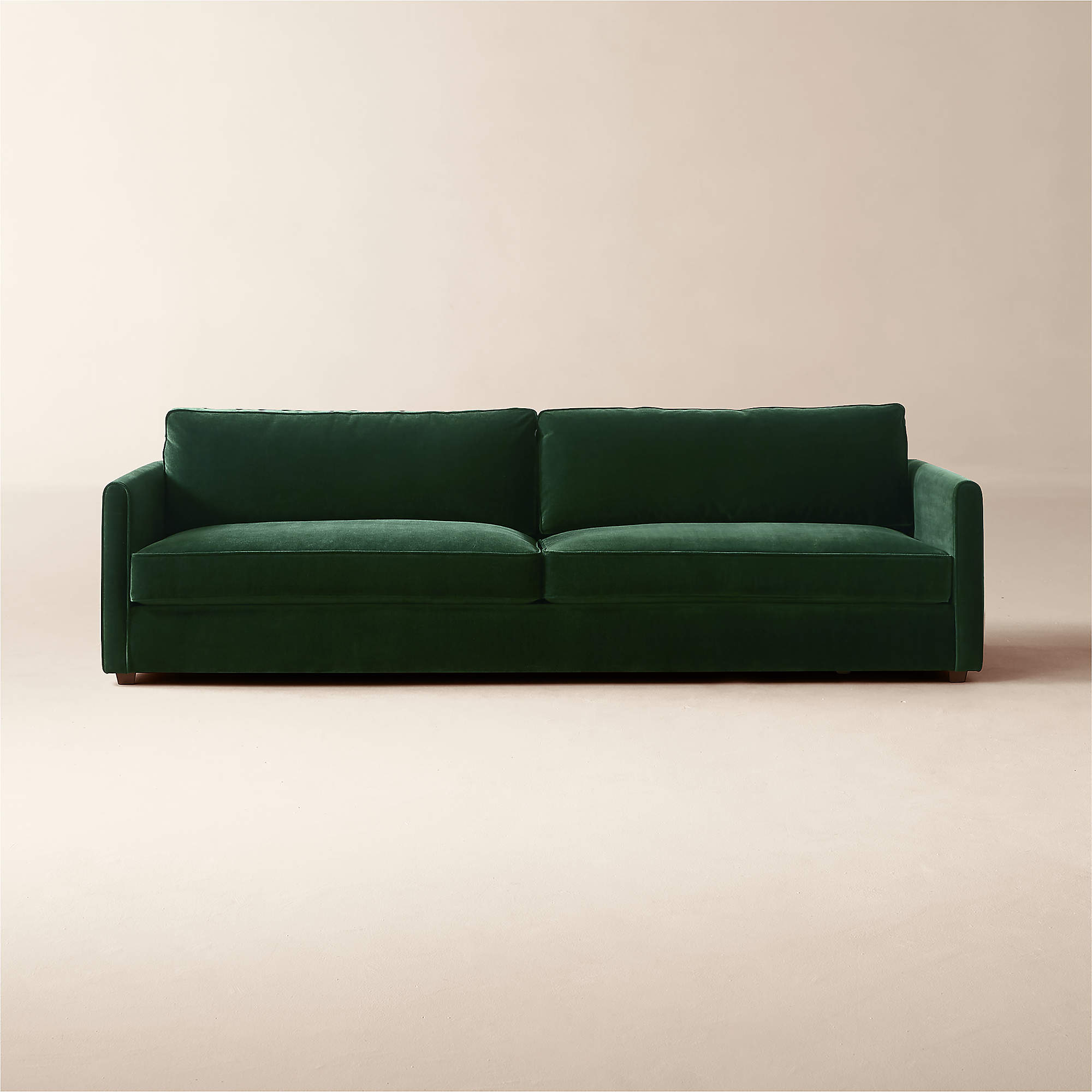 Malea Green Velvet Sofa + Reviews CB2