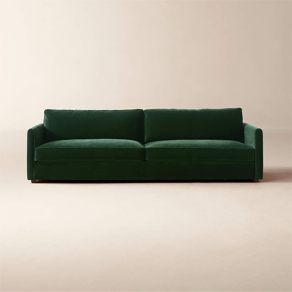 Malea Green Velvet Sofa + Reviews CB2