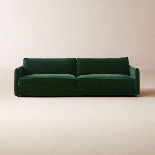 Malea Green Velvet Sofa
