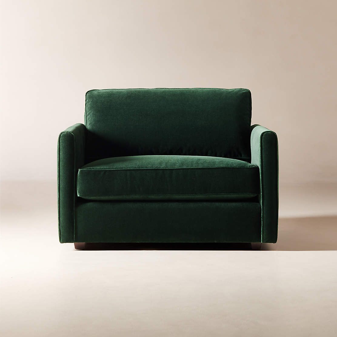 Malea Green Velvet Sofa + Reviews | CB2