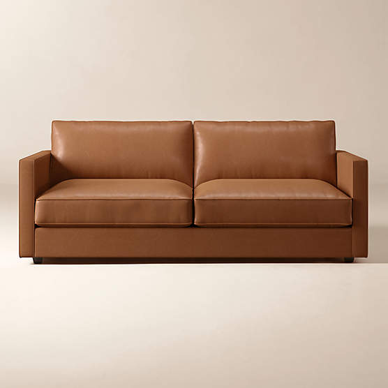 Malea 78" Leather Apartment Sofa
