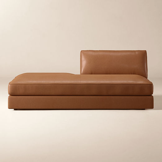Malea Leather Left-Arm Chaise