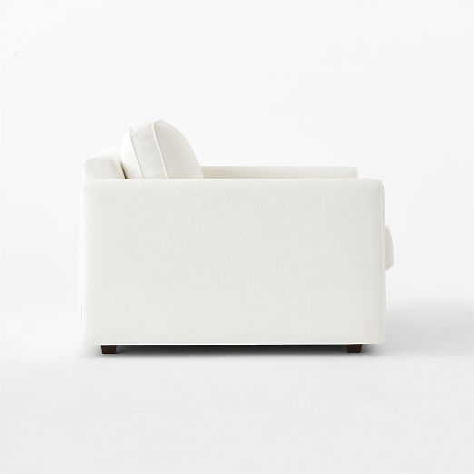 Malea White Performance Fabric Chair and a Half