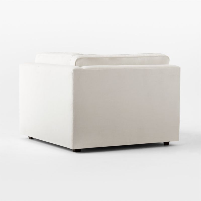 Malea White Performance Fabric Corner Chair - image 5 of 8