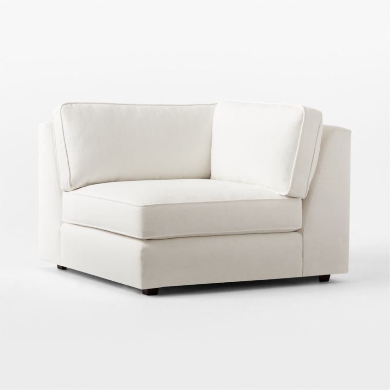 Malea White Performance Fabric Corner Chair - image 3 of 8