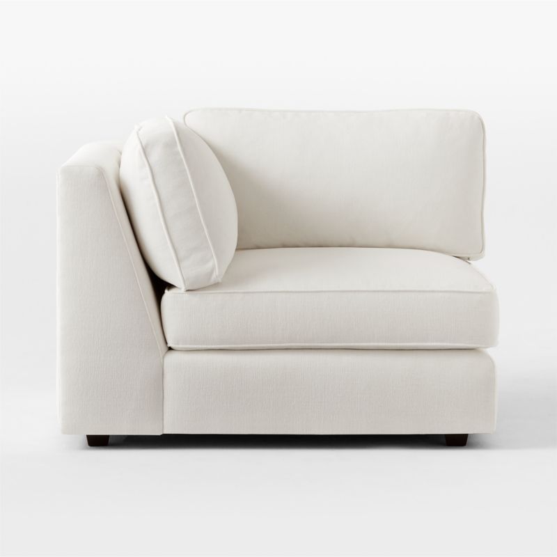 Malea White Performance Fabric Corner Chair - image 4 of 8