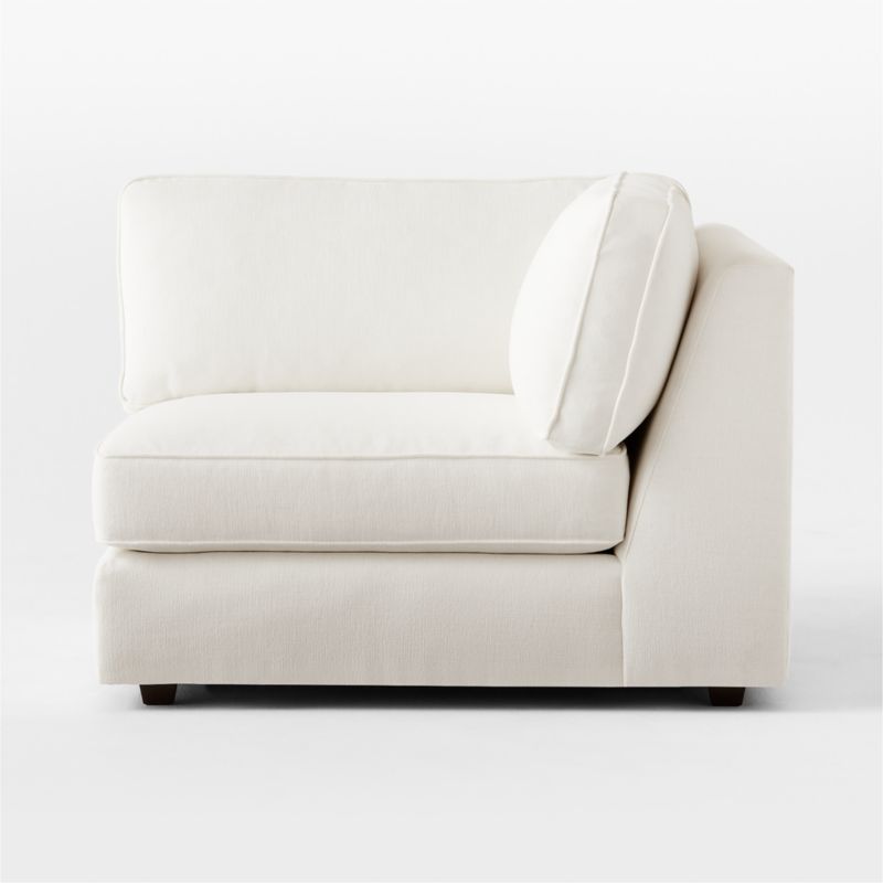 Malea White Performance Fabric Corner Chair - image 2 of 8