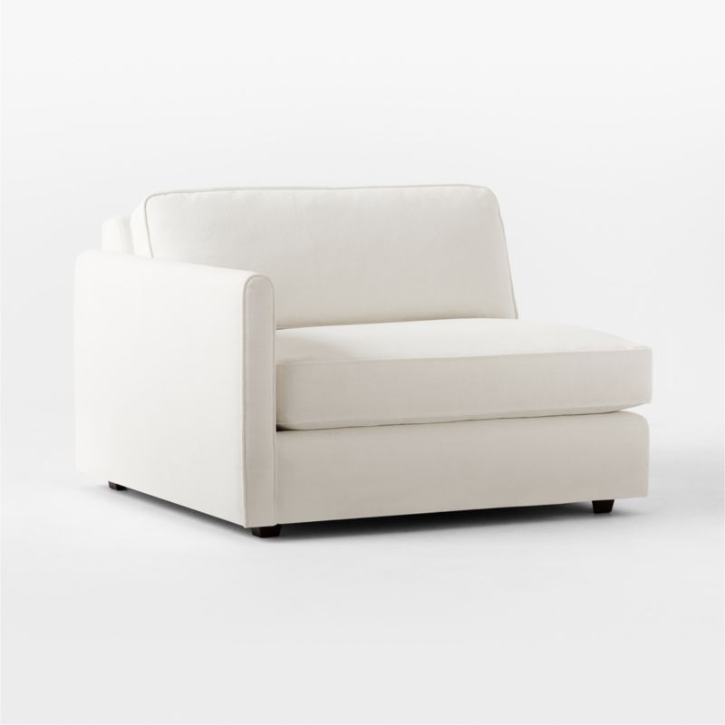 Malea White Performance Fabric Left-Arm Chair - image 2 of 7