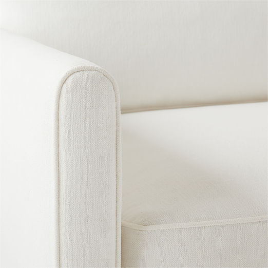 Malea White Performance Fabric Left-Arm Chair