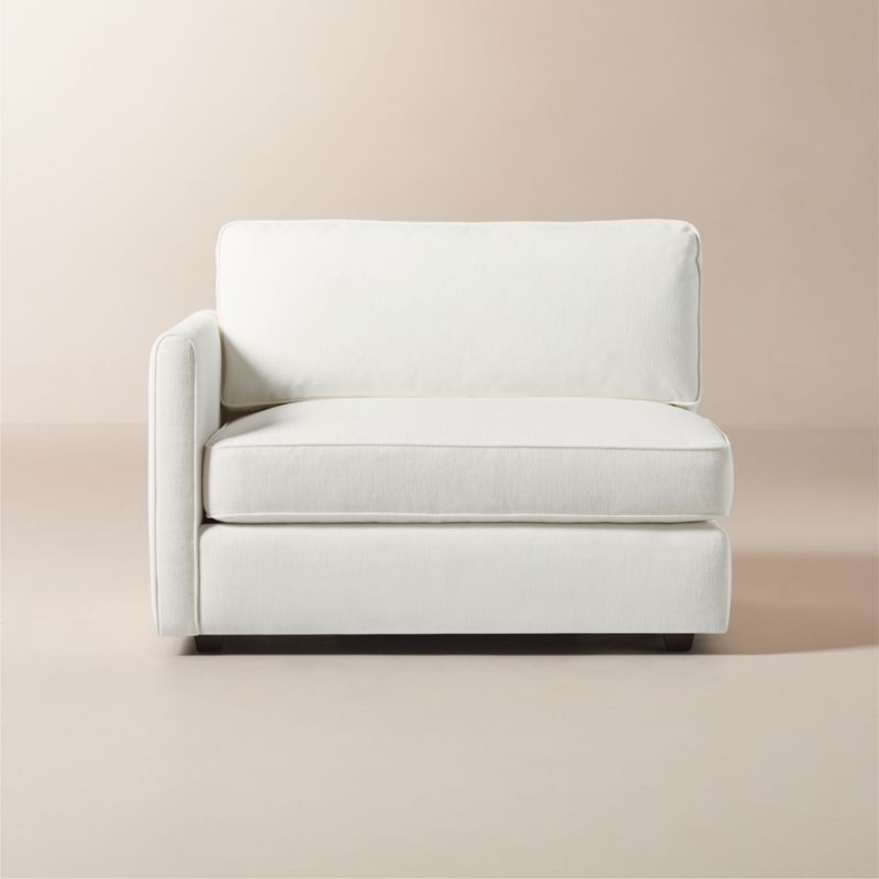 Malea White Performance Fabric Left-Arm Chair - image 0 of 7