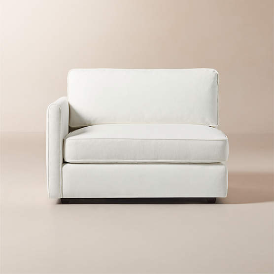 Malea White Performance Fabric Left-Arm Chair