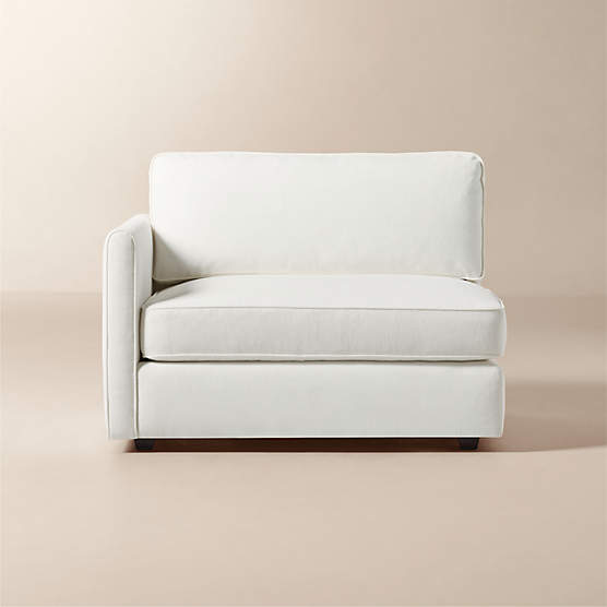 Malea White Performance Fabric Left-Arm Chair
