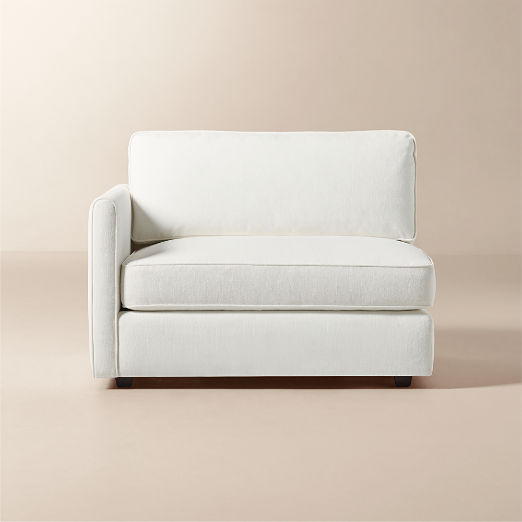 Malea White Performance Fabric Left-Arm Chair
