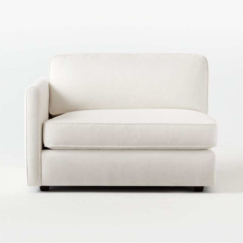 Malea White Performance Fabric Left-Arm Chair - image 1 of 7