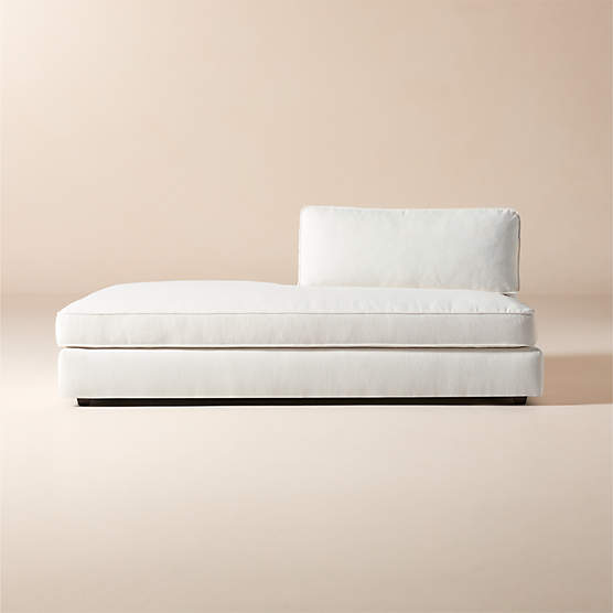 Malea White Performance Fabric Left-Arm Chaise