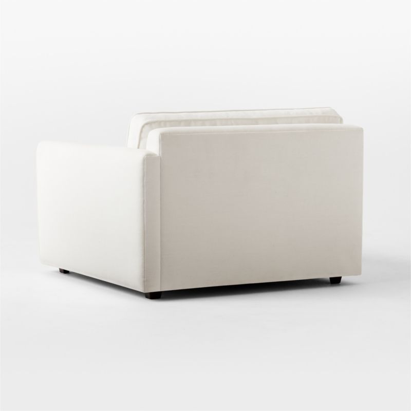 Malea White Performance Fabric Right-Arm Chair - image 5 of 8