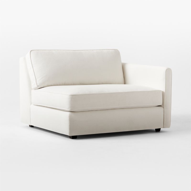 Malea White Performance Fabric Right-Arm Chair - image 3 of 8