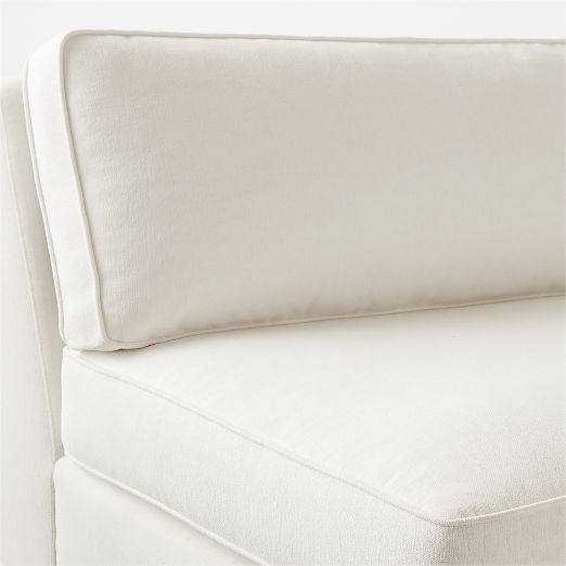 Malea White Performance Fabric Right-Arm Chaise